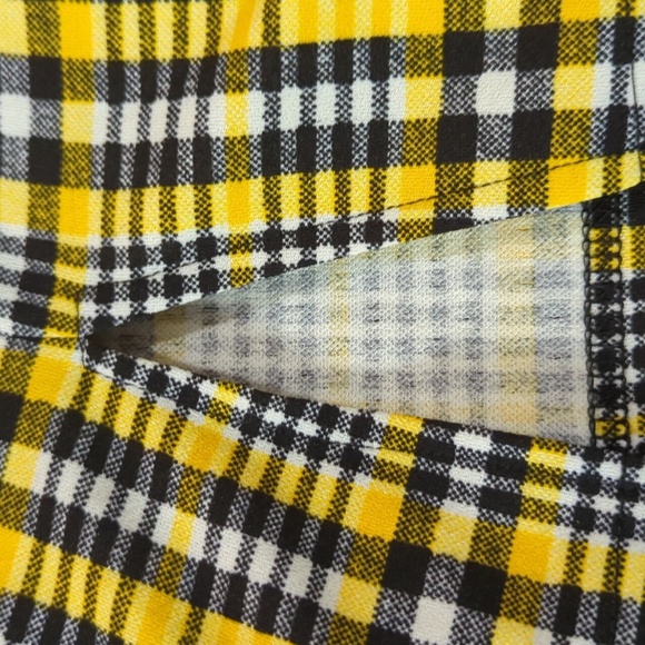 SHEIN EZwear Slit Hem Tartan Print Skirt - Picture 5 of 5